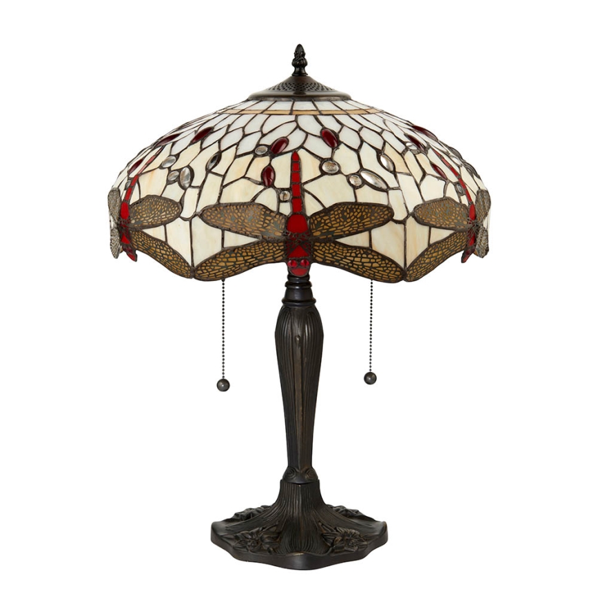 Endon 64085 - Stolna lampa DRAGONFLY 2xE27/60W/230V pr. 41 cm