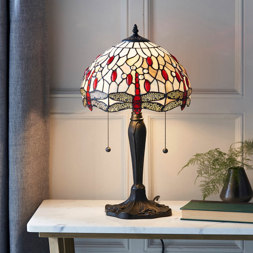 Endon 64086 - Stolna lampa DRAGONFLY 2xE27/60W/230V pr. 30 cm