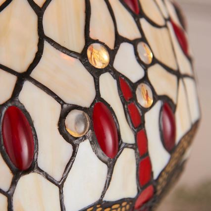 Endon 64086 - Stolna svjetiljka Tiffany DRAGONFLY 2xE27/60W/230V Ø 30 cm