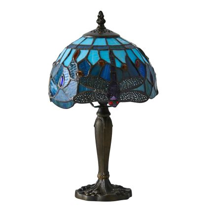 Endon 64088 - Stolna lampa Tiffany DRAGONFLY 1xE14/40W/230V Ø 20 cm