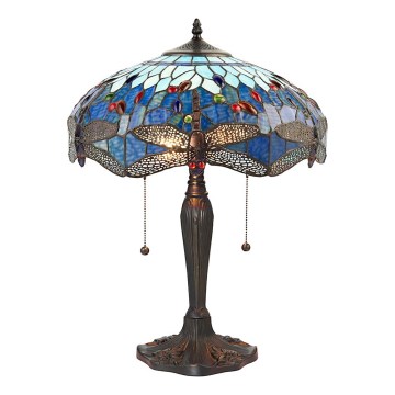 Endon 64089 - Stolna lampa DRAGONFLY 2xE27/60W/230V pr. 41 cm