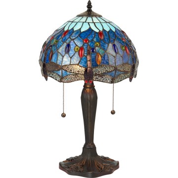 Endon 64090 - Stolna svjetiljka DRAGONFLY 2xE27/60W/230V Ø 30 cm