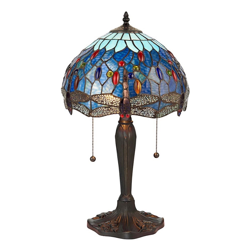 Endon 64090 - Stolna svjetiljka DRAGONFLY 2xE27/60W/230V Ø 30 cm