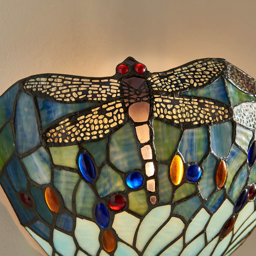 Endon 64102 - Zidna svjetiljka Tiffany DRAGONFLY 1xE14/40W/230V