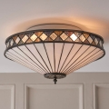 Endon 64145 - Stropna svjetiljka Tiffany FARGO 2xE27/60W/230V promjer 41,5 cm