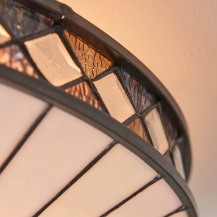 Endon 64145 - Stropna svjetiljka Tiffany FARGO 2xE27/60W/230V promjer 41,5 cm