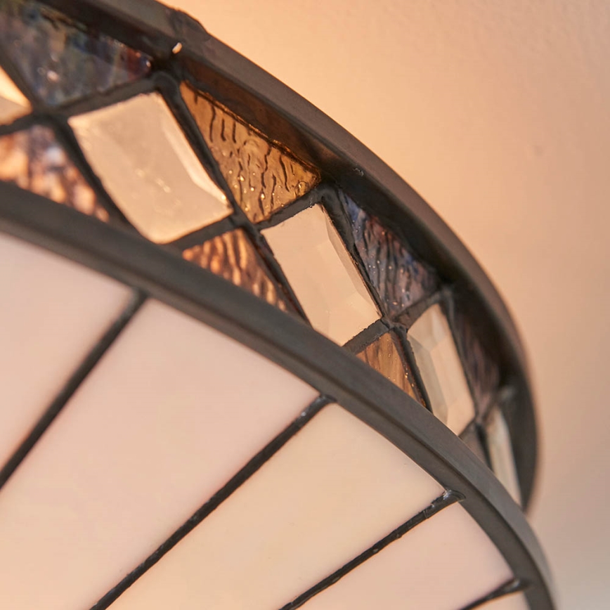 Endon 64145 - Stropna svjetiljka Tiffany FARGO 2xE27/60W/230V promjer 41,5 cm