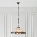 Endon 64147 - Luster na lancu Tiffany FARGO 1xE27/60W/230V, promjer 50 cm