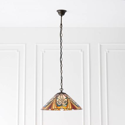Endon 64162 - Luster na lancu HECTOR 1xE27/60W/230V pr. 40 cm