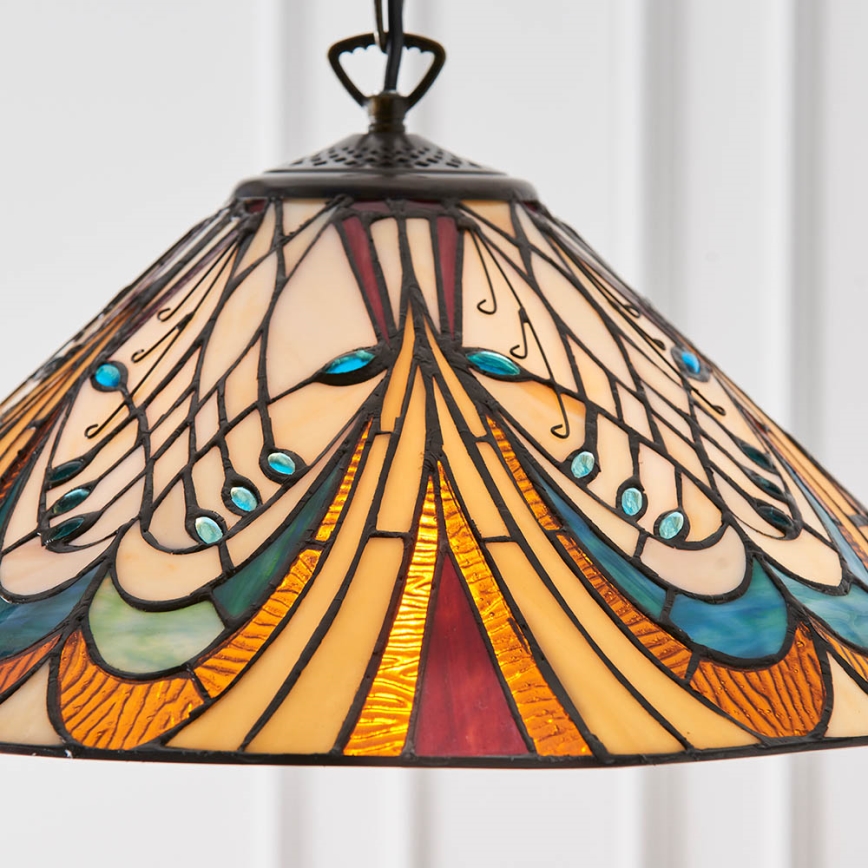 Endon 64162 - Luster na lancu HECTOR 1xE27/60W/230V pr. 40 cm