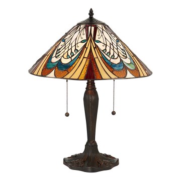 Endon 64163 - Stolna lampa HECTOR 2xE27/60W/230V promjer 40 cm