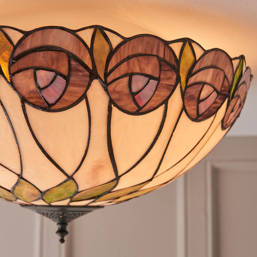 Endon 64173 - Stropna svjetiljka HUTCHINSON 2xE27/60W/230V pr. 50 cm