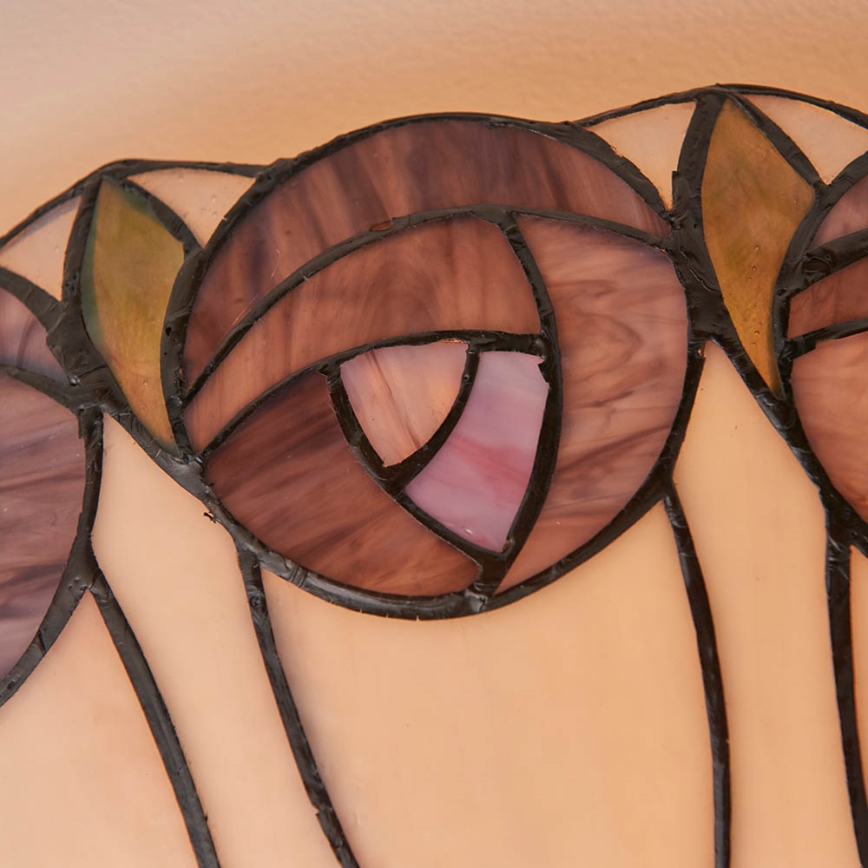 Endon 64173 - Stropna svjetiljka Tiffany HUTCHINSON 2xE27/60W/230V, promjer 50 cm