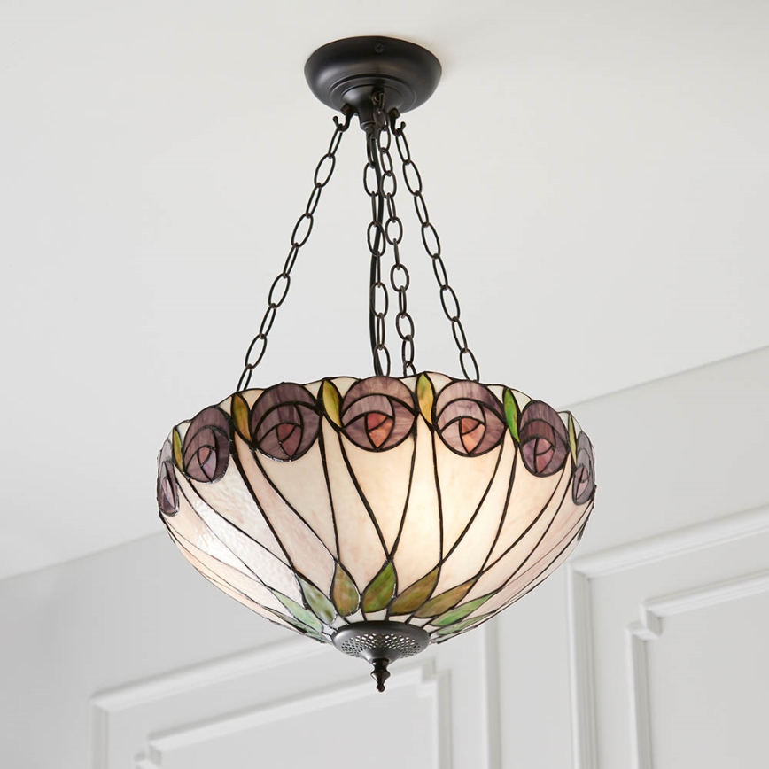Endon 64175 - Luster na lancu HUTCHINSON 3xE27/60W/230V pr. 40 cm