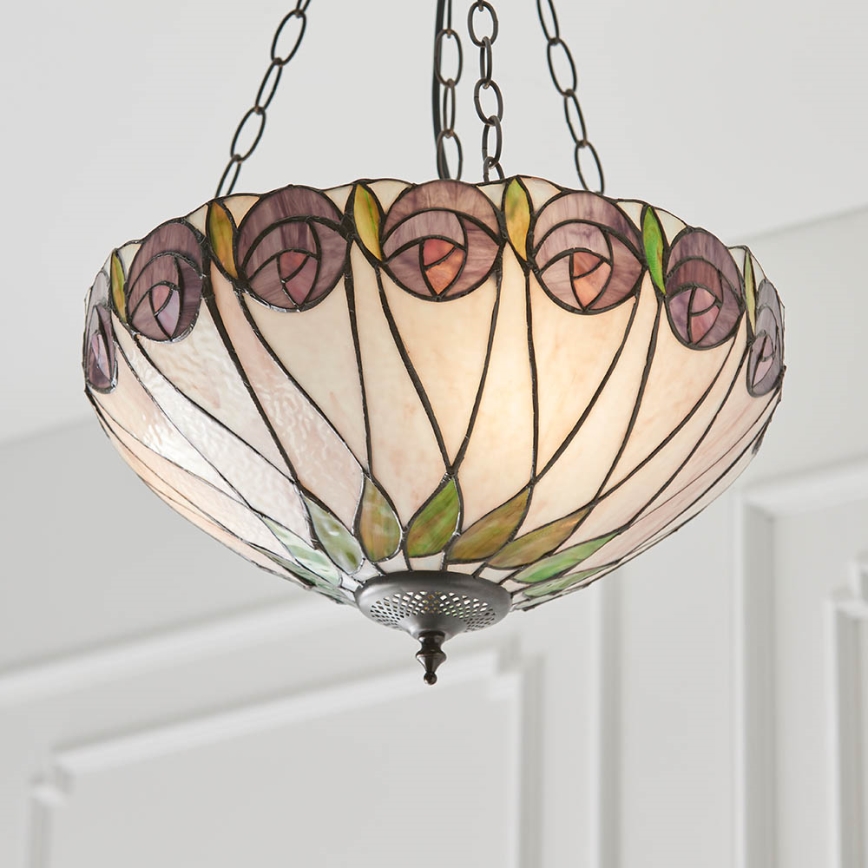 Endon 64175 - Luster na lancu HUTCHINSON 3xE27/60W/230V pr. 40 cm