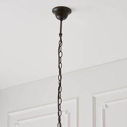 Endon 64176 - Luster na lancu Tiffany HUTCHINSON 1xE27/60W/230V promjer 40 cm