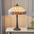 Endon 64177 - Tiffany stolna lampa HUTCHINSON, 1xE27/60W/230V, Ø 40 cm