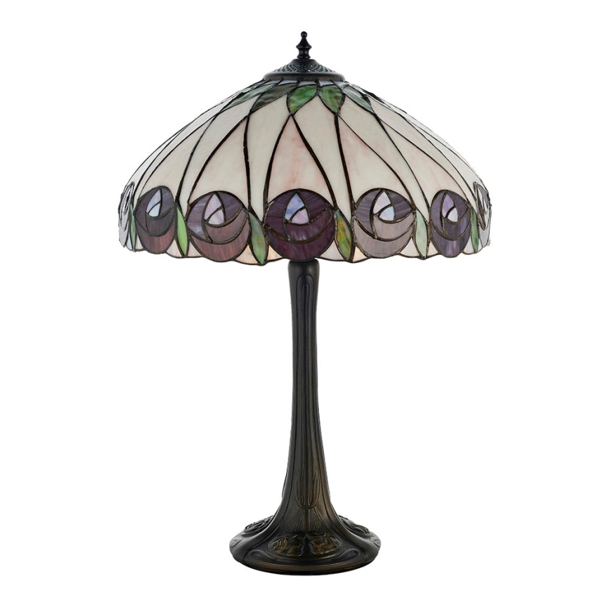Endon 64177 - Tiffany stolna lampa HUTCHINSON, 1xE27/60W/230V, Ø 40 cm
