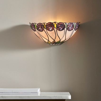 Endon 64178 - Zidna svjetiljka Tiffany HUTCHINSON 1xE14/40W/230V