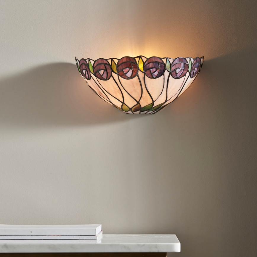 Endon 64178 - Zidna svjetiljka Tiffany HUTCHINSON 1xE14/40W/230V