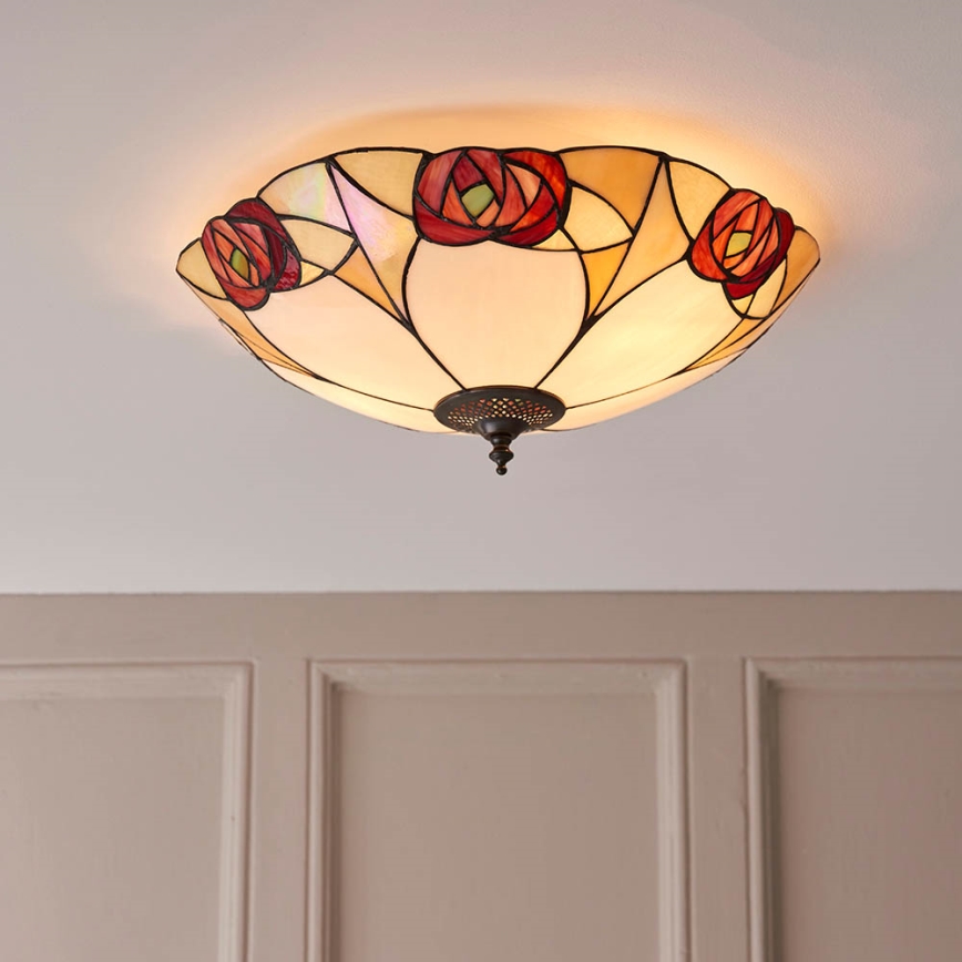 Endon 64182 - Stropna svjetiljka INGRAM 2xE27/60W/230V pr. 45 cm