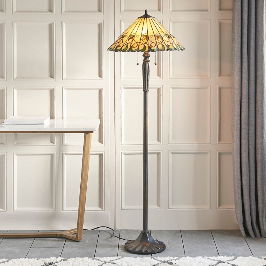 Endon 64192 - Podna lampa JAMELIA 2xE27/60W/230V, promjer 50 cm