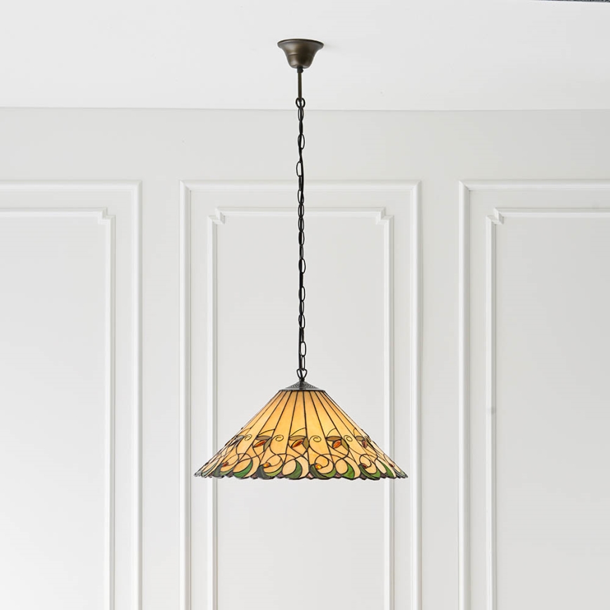 Endon 64194 - Luster na lancu JAMELIA 3xE27/60W/230V pr. 50 cm