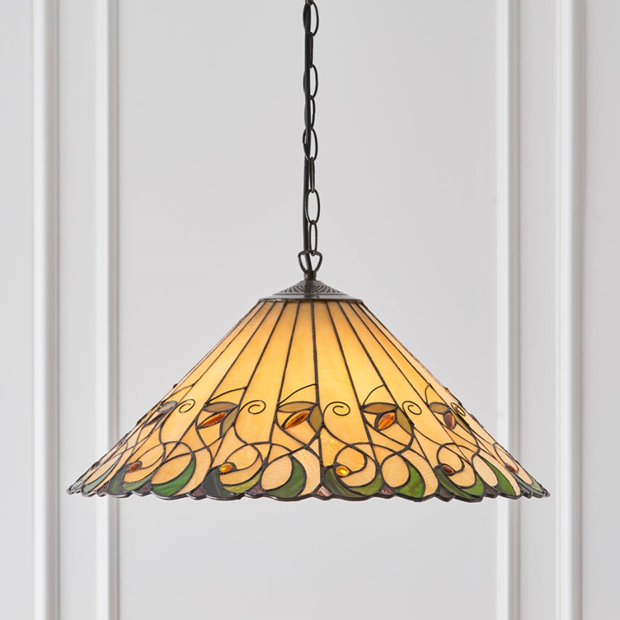 Endon 64194 - Luster na lancu JAMELIA 3xE27/60W/230V pr. 50 cm