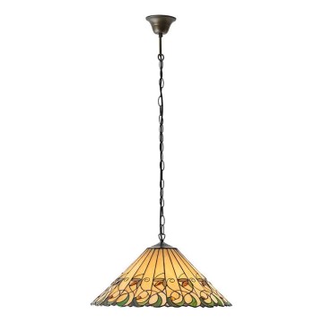 Endon 64194 - Luster na lancu Tiffany JAMELIA 3xE27/60W/230V, promjer 50 cm