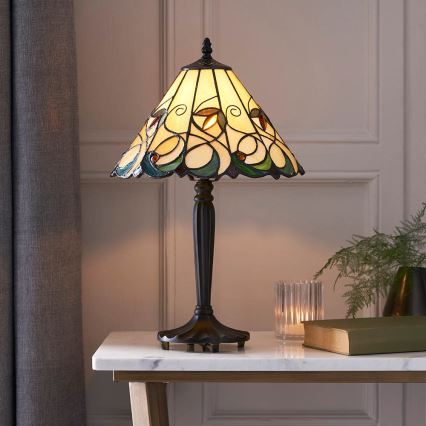 Endon 64195 - Stolna lampa JAMELIA 1xE27/60W/230V Ø 31 cm