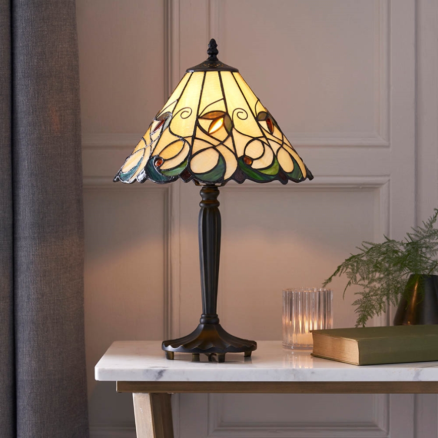 Endon 64195 - Stolna lampa JAMELIA 1xE27/60W/230V Ø 31 cm