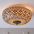 Endon 64276 - Stropna svjetiljka Tiffany MILLE FEUX 2xE27/60W/230V Ø 45 cm
