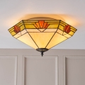 Endon 64284 - Stropna svjetiljka Tiffany NEVADA 2xE27/60W/230V Ø 40 cm