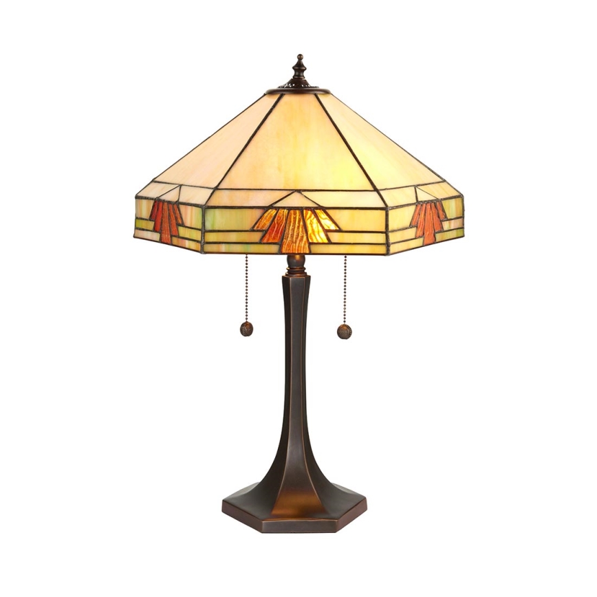 Endon 64286 - Stolna lampa NEVADA 2xE27/60W/230V pr. 40 cm