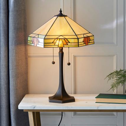 Endon 64286 - Stolna lampa NEVADA 2xE27/60W/230V pr. 40 cm