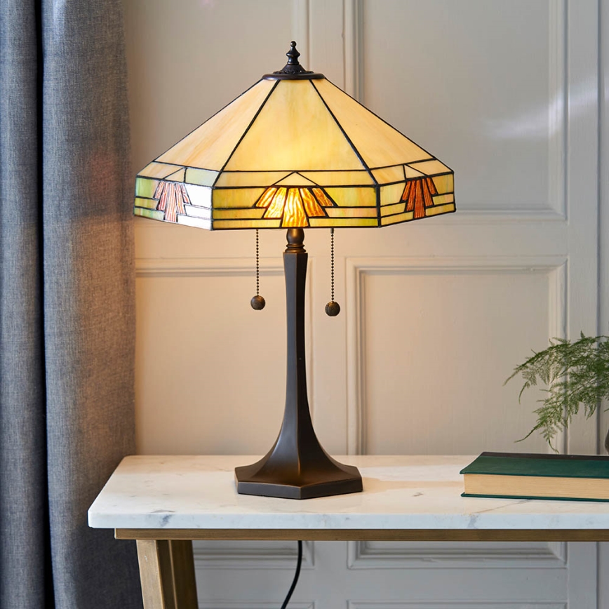 Endon 64286 - Stolna lampa NEVADA 2xE27/60W/230V pr. 40 cm