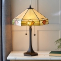 Endon 64286 - Stolna lampa Tiffany NEVADA 2xE27/60W/230V Ø 40 cm