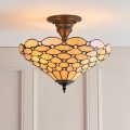 Endon 64300 - Plafonski luster Tiffany PEARL 3xE27/60W/230V Ø 37 cm