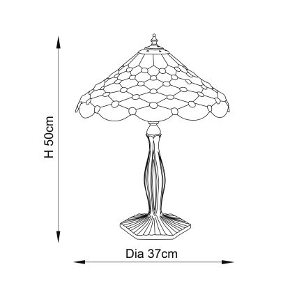 Endon 64301 - Stolna lampa PEARL 1xE27/60W/230V pr. 37 cm