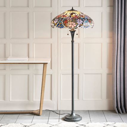 Endon 64323 - Podna svjetiljka SULLIVAN 2xE27/60W/230V Ø 56 cm
