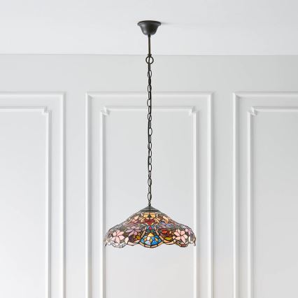 Endon 64325 - Luster na lancu SULLIVAN 1xE27/60W/230V Ø 40 cm