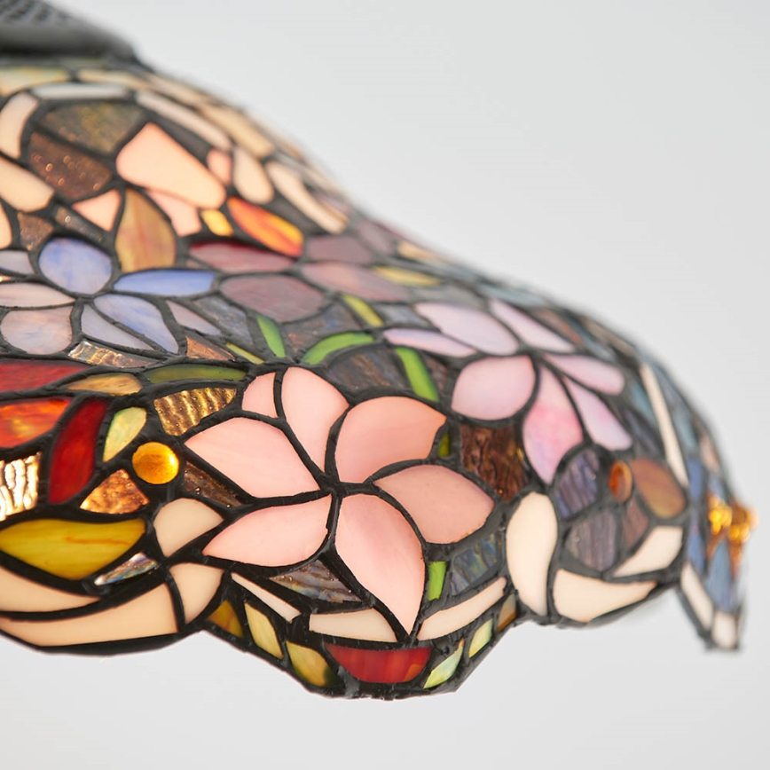 Endon 64325 - Luster na lancu Tiffany SULLIVAN 1xE27/60W/230V Ø 40 cm