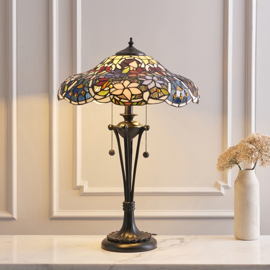 Endon 64326 - Stolna lampa SULLIVAN 2xE27/60W/230V pr. 40 cm