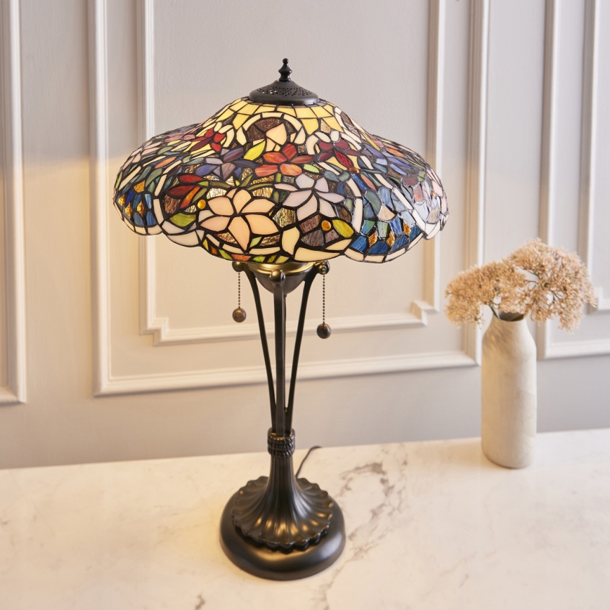 Endon 64326 - Stolna lampa SULLIVAN 2xE27/60W/230V pr. 40 cm