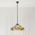 Endon 64384 - Luster na lancu Tiffany WILLOW 3xE27/60W/230V