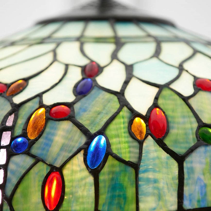 Endon 66148 - Luster na lancu Tiffany DRAGONFLY 3xE27/60W/230V, promjer 50 cm