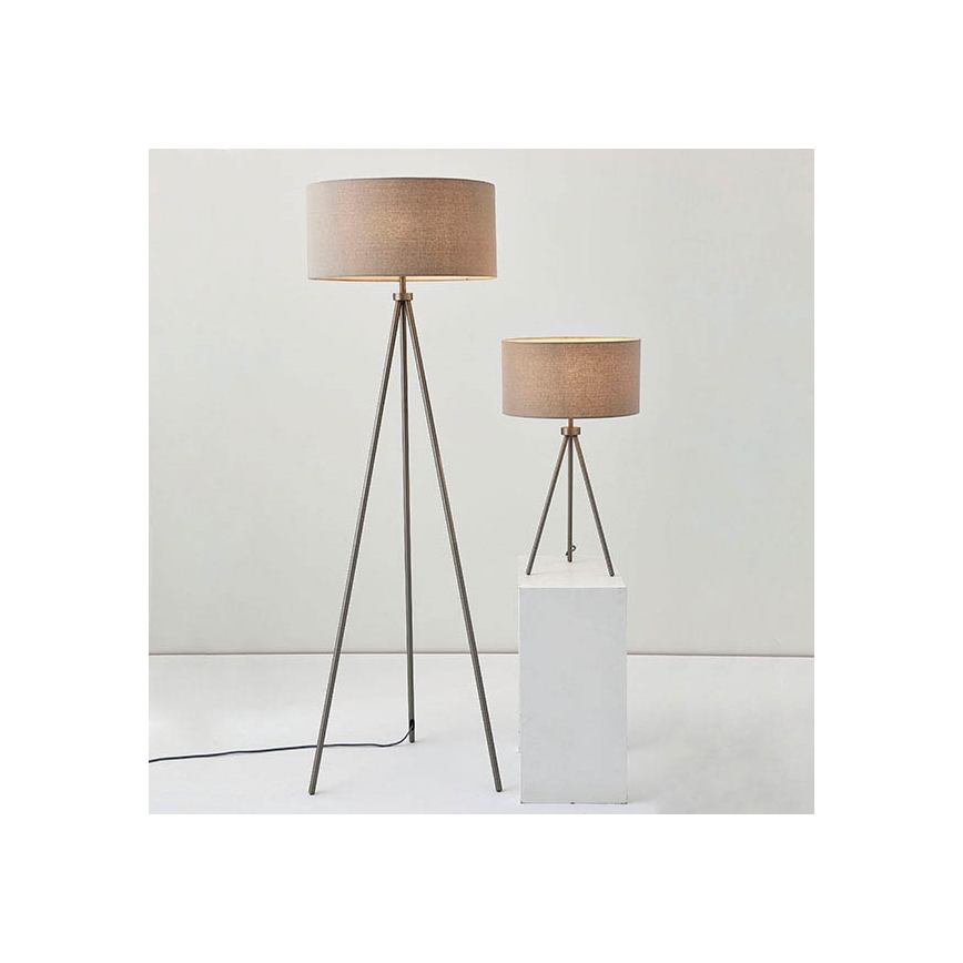 Endon 66986 - Stolna lampa TRI 1xE27/40W/230V mesing/bež