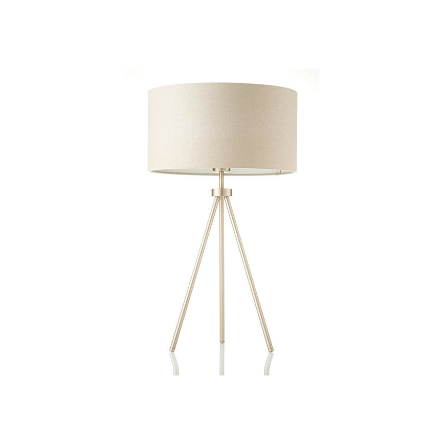 Endon 66986 - Stolna lampa TRI 1xE27/40W/230V mesing/bež