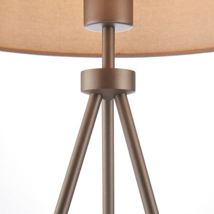 Endon 66986 - Stolna lampa TRI 1xE27/40W/230V mesing/bež