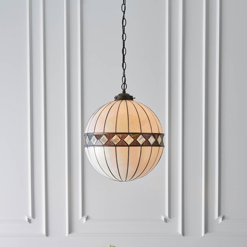 Endon 67045 - Luster na lancu FARGO 1xE27/60W/230V pr. 40 cm